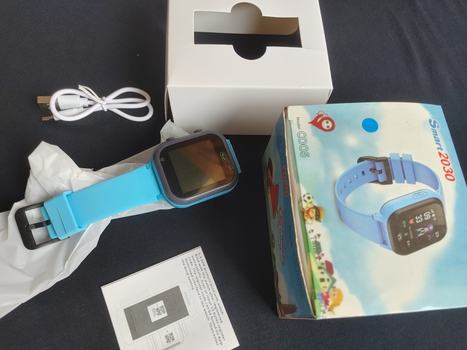 Kids Watch C005 – Blue Edition | GPS Smart Watch for Children
